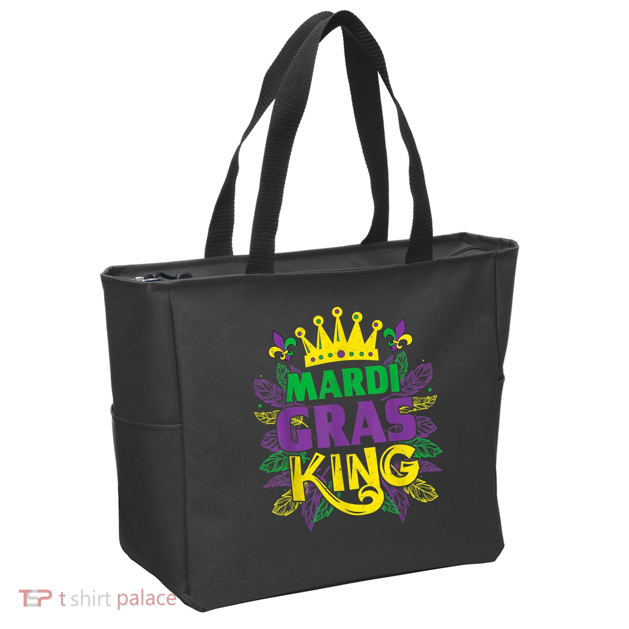King Costumes Funny Mardi Gras Carnival Tote Bag