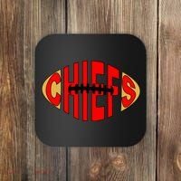 Kansas City Football Logo Fan KC Coaster thumb 0
