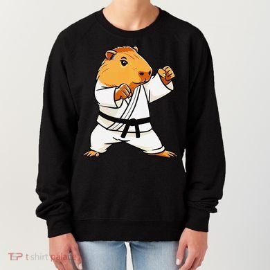Karate Capybara Funny Martial Arts Mma Women's Sweatshirt