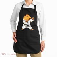 Karate Capybara Funny Martial Arts Mma Apron thumb 2