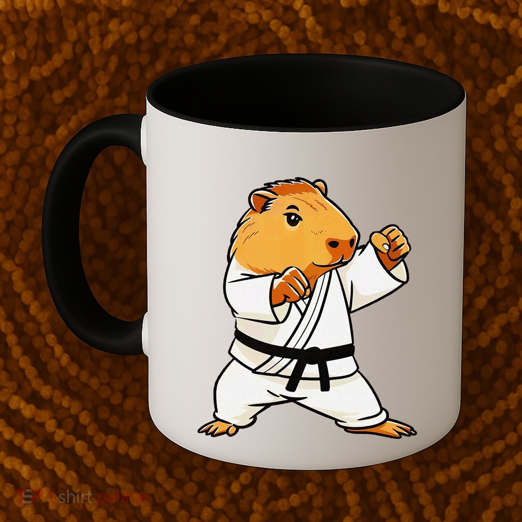 Karate Capybara Funny Martial Arts Mma Coffee Mug
