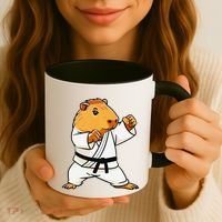 Karate Capybara Funny Martial Arts Mma Coffee Mug thumb 3