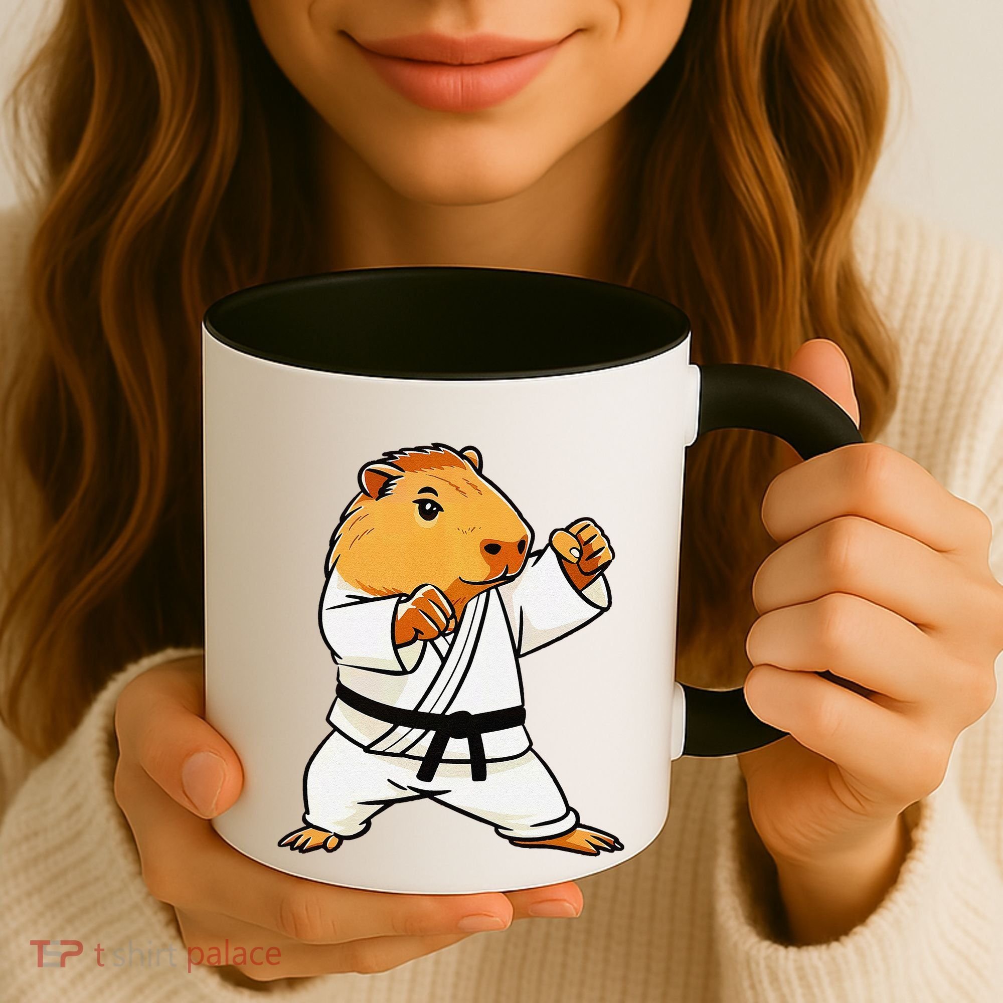 Karate Capybara Funny Martial Arts Mma Coffee Mug