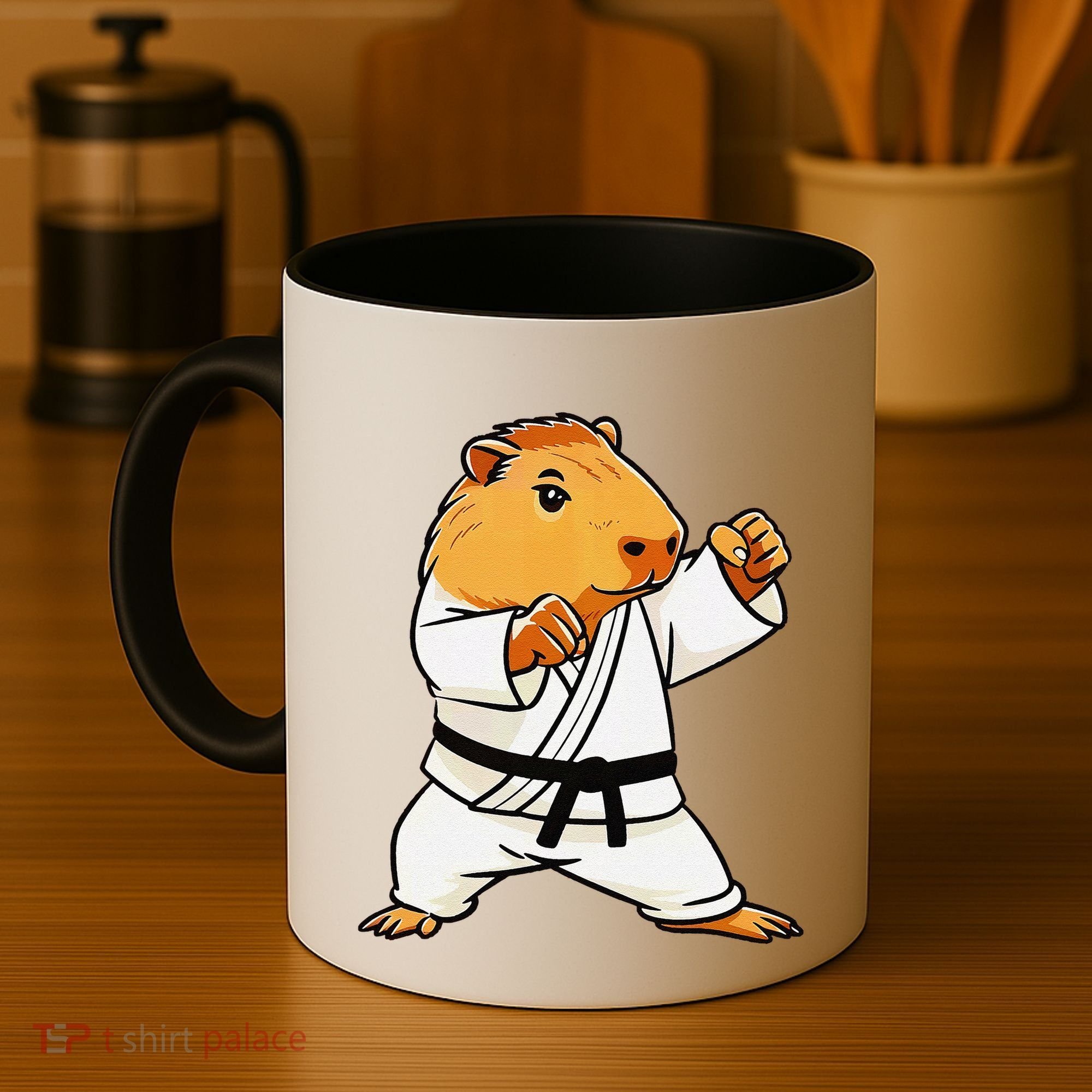 Karate Capybara Funny Martial Arts Mma Coffee Mug