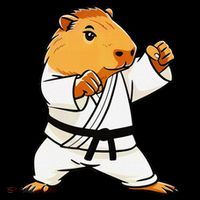 Karate Capybara Funny Martial Arts Mma Women's Hoodie thumb 2