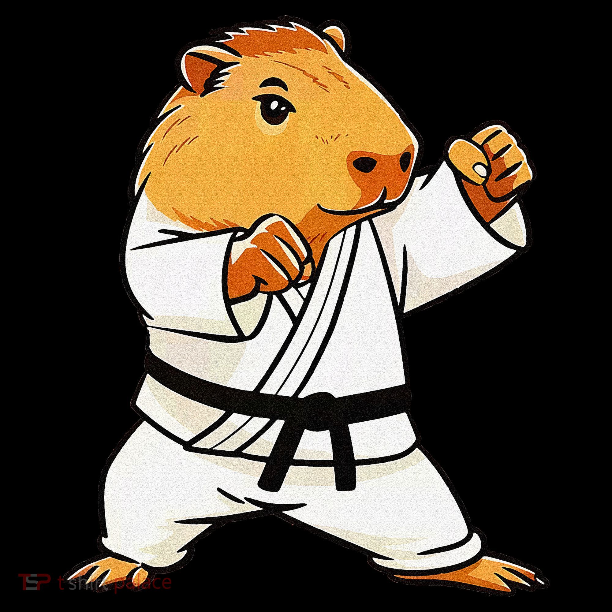 Karate Capybara Funny Martial Arts Mma Women's Hoodie