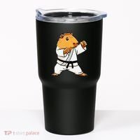 Karate Capybara Funny Martial Arts Mma Tumbler thumb 0