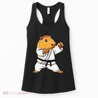 Karate Capybara Funny Martial Arts Mma Women's Tank Top thumb 0