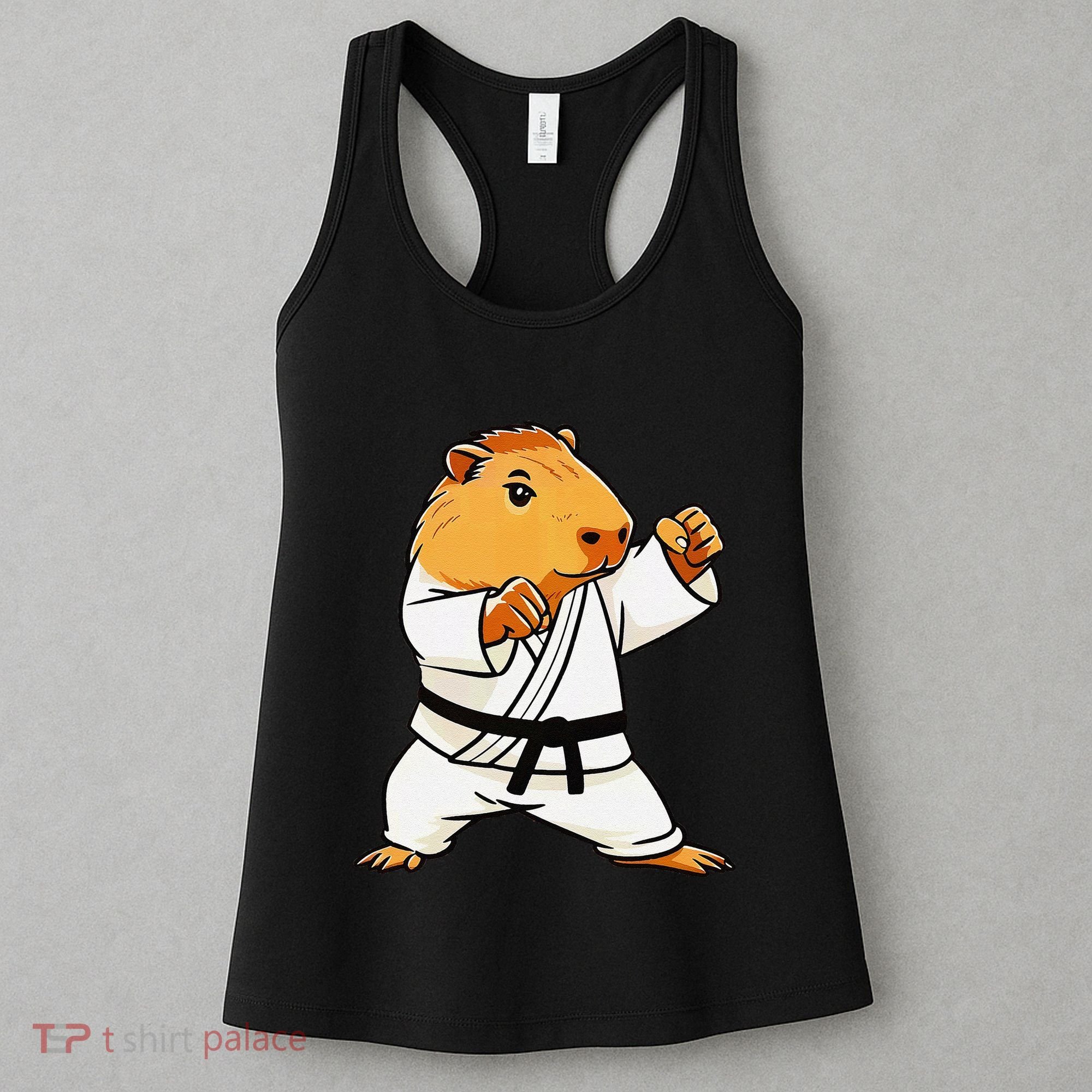 Karate Capybara Funny Martial Arts Mma Women's Tank Top