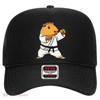 Karate Capybara Funny Martial Arts Mma Hat thumb 0