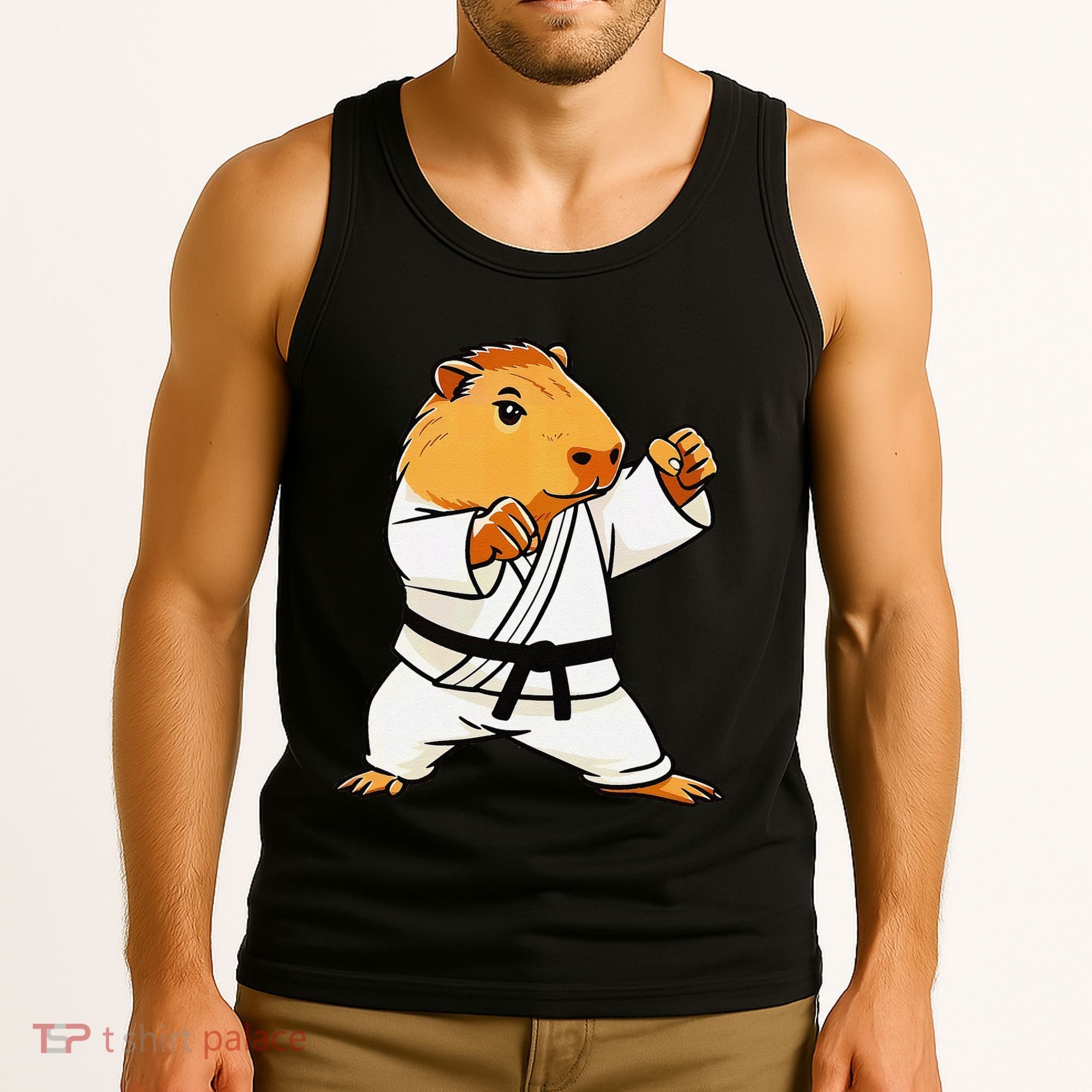 Karate Capybara Funny Martial Arts Mma Tank Top