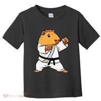 Karate Capybara Funny Martial Arts Mma Toddler T-Shirt thumb 0