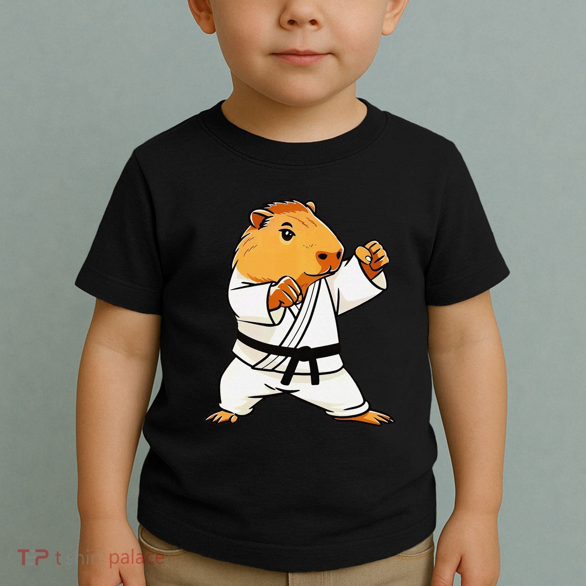 Karate Capybara Funny Martial Arts Mma Toddler T-Shirt