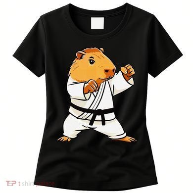 Karate Capybara Funny Martial Arts Mma Women's T-Shirt