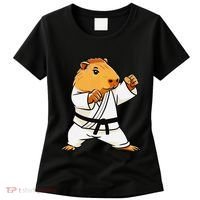 Karate Capybara Funny Martial Arts Mma Women's T-Shirt thumb 0