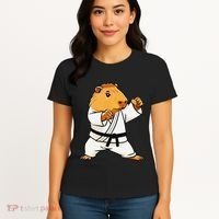 Karate Capybara Funny Martial Arts Mma Women's T-Shirt thumb 4
