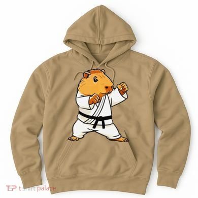 Karate Capybara Funny Martial Arts Mma Hoodie