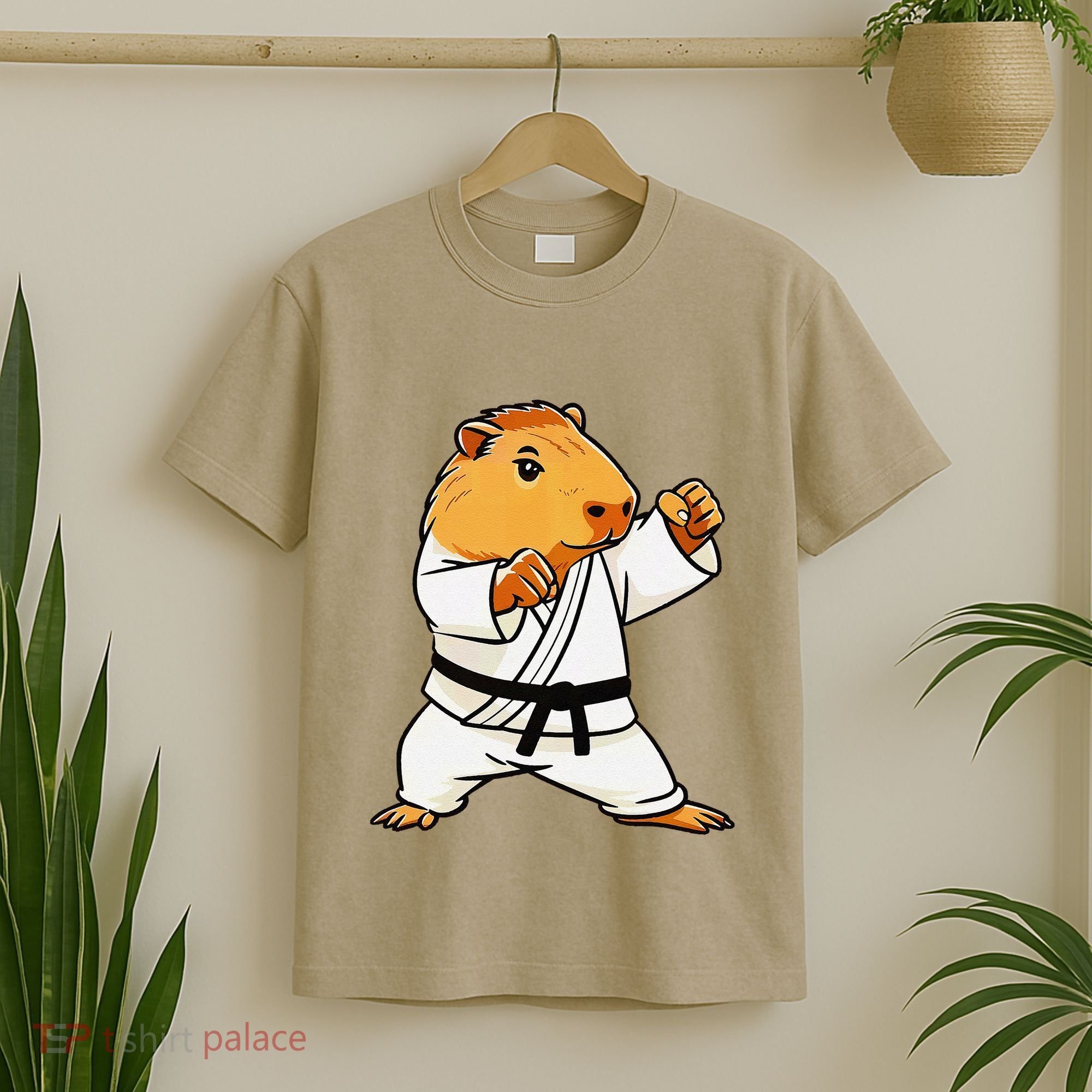 Karate Capybara Funny Martial Arts Mma T-Shirt