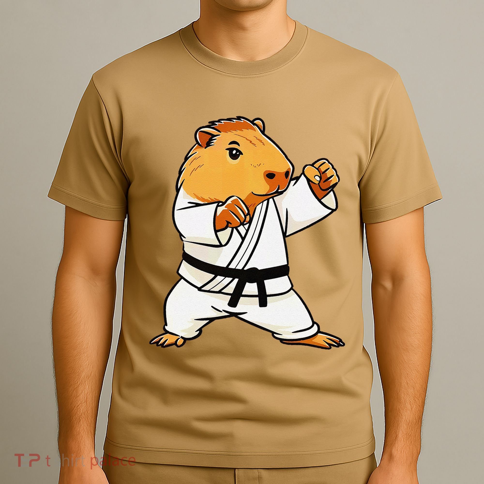 Karate Capybara Funny Martial Arts Mma T-Shirt