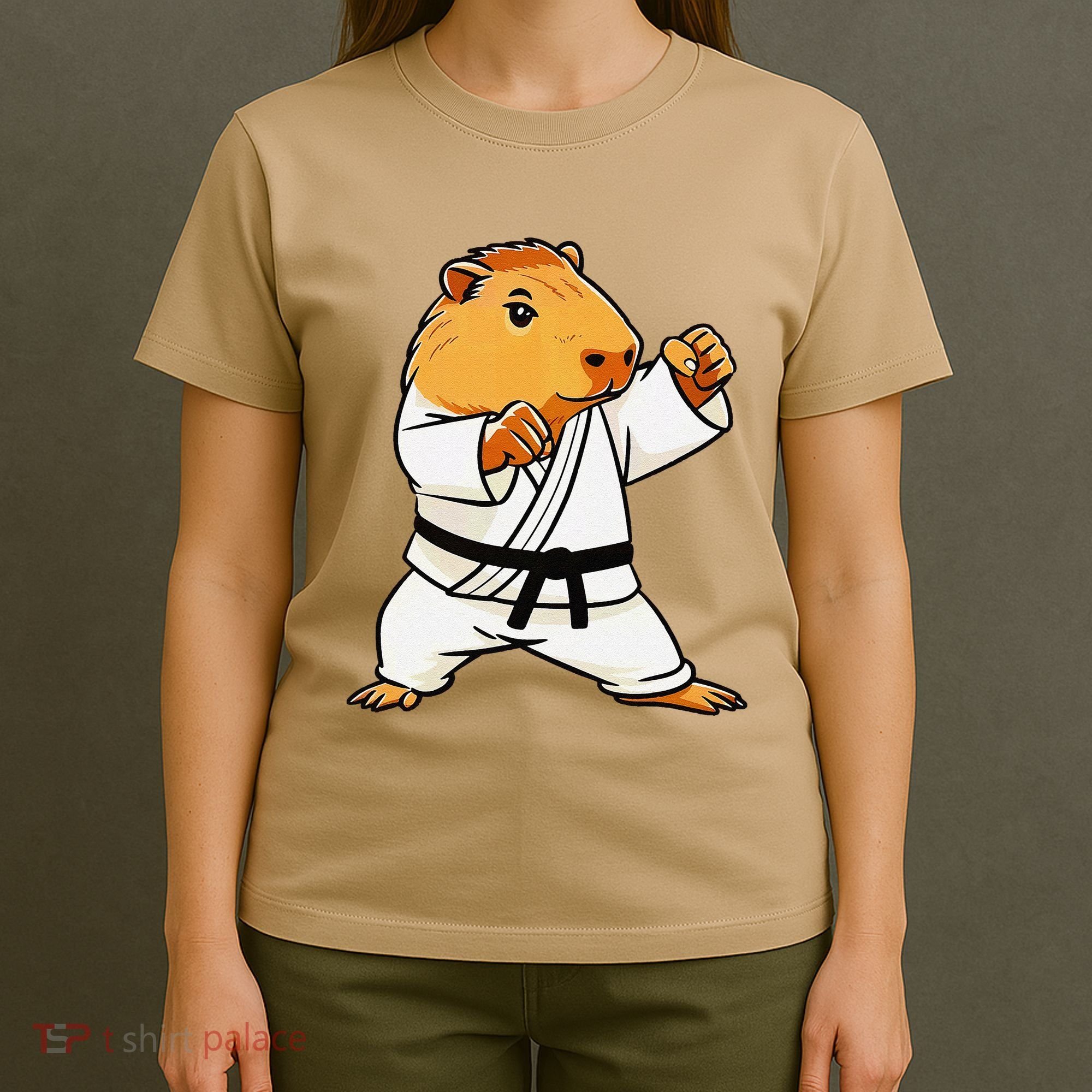 Karate Capybara Funny Martial Arts Mma T-Shirt