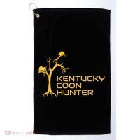 Kentucky Coon Hunter Fun Raccoon Hunting Golf Towel thumb 0