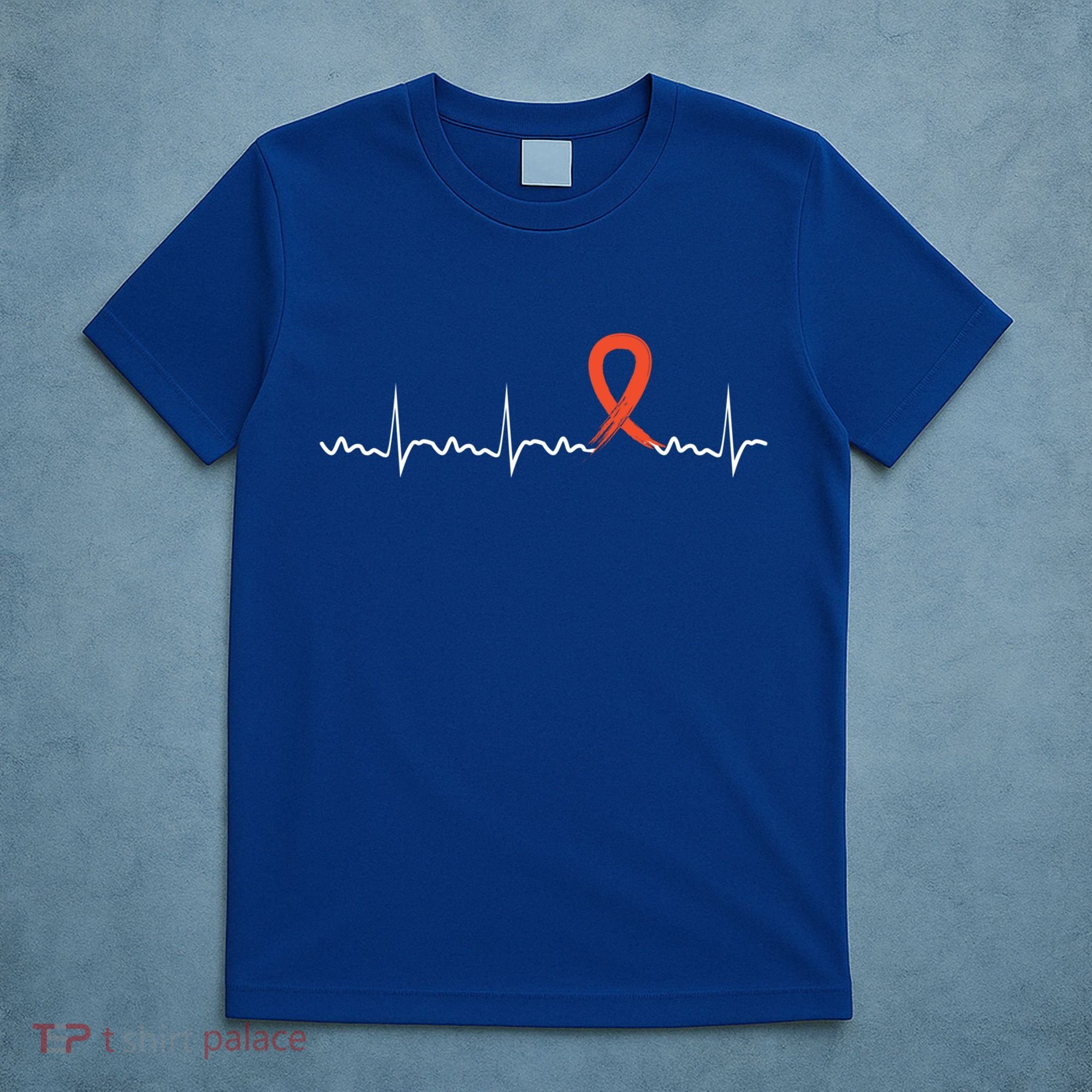 Kidney Cancer Heartbeat Kidney Cancer Awareness Ribbon Gift T-Shirt