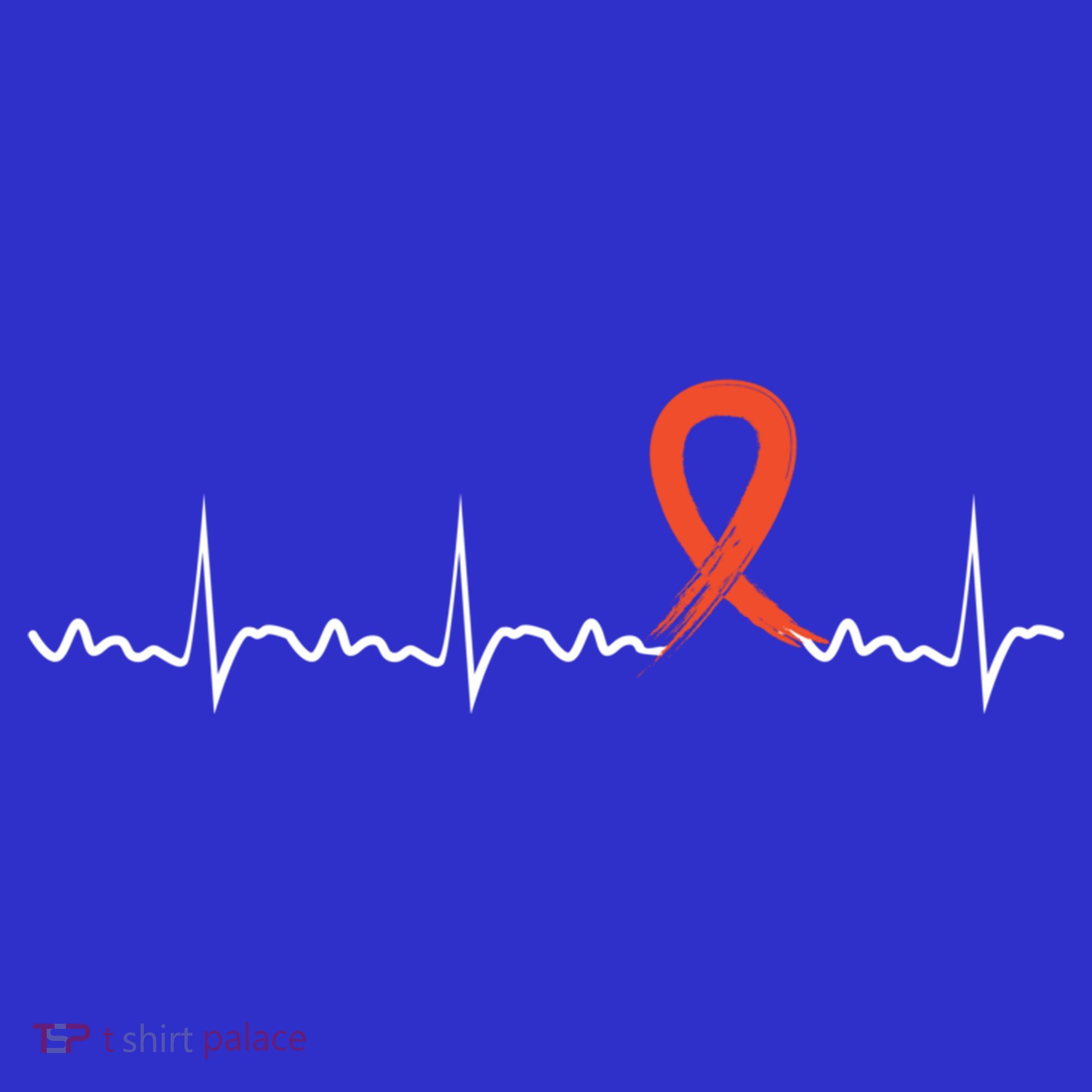 Kidney Cancer Heartbeat Kidney Cancer Awareness Ribbon Gift T-Shirt