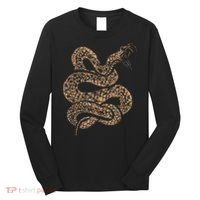 King Cobra Hissing Distressed Snake Lover Gift Long Sleeve Shirt thumb 0