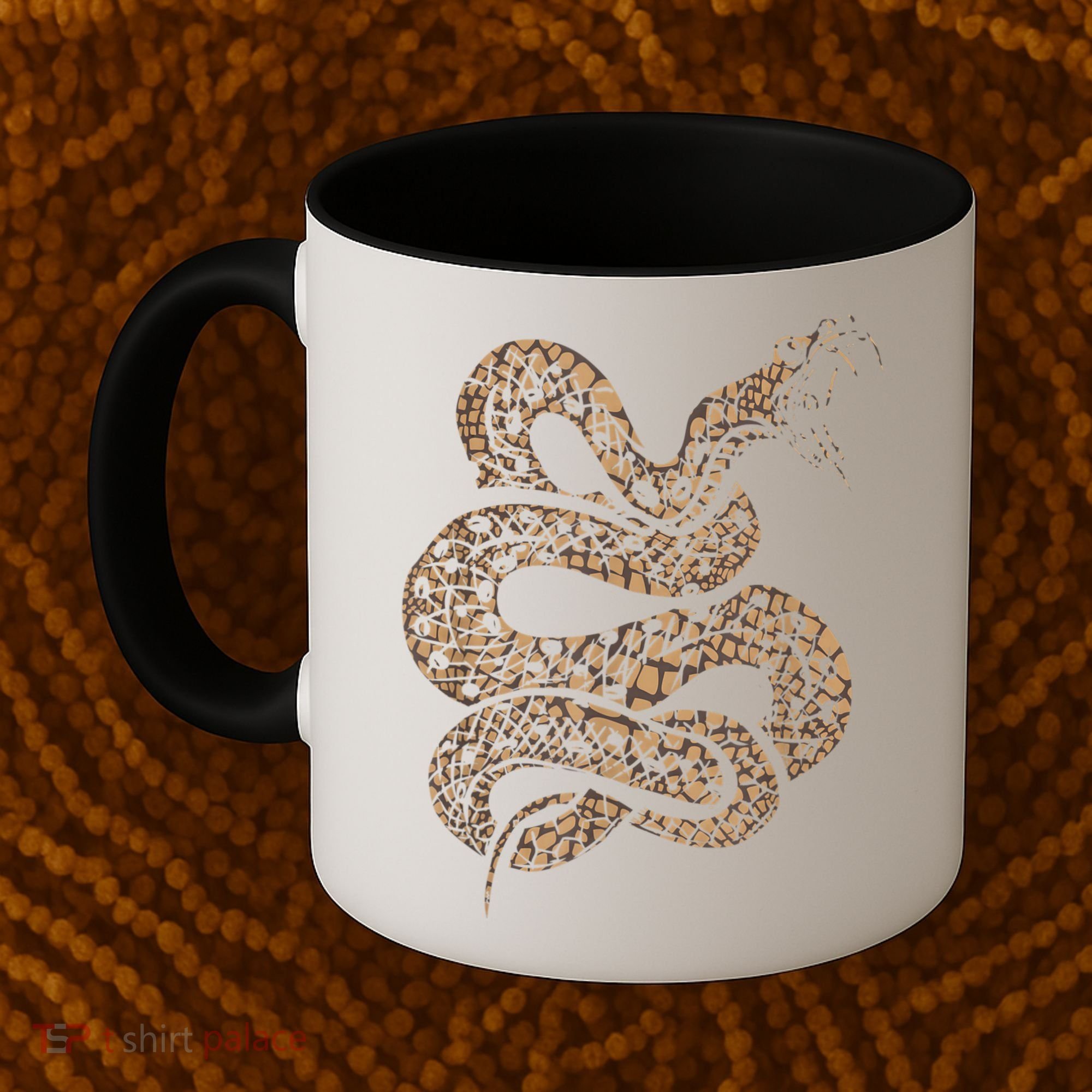 King Cobra Hissing Distressed Snake Lover Gift Coffee Mug