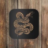 King Cobra Hissing Distressed Snake Lover Gift Coaster thumb 0