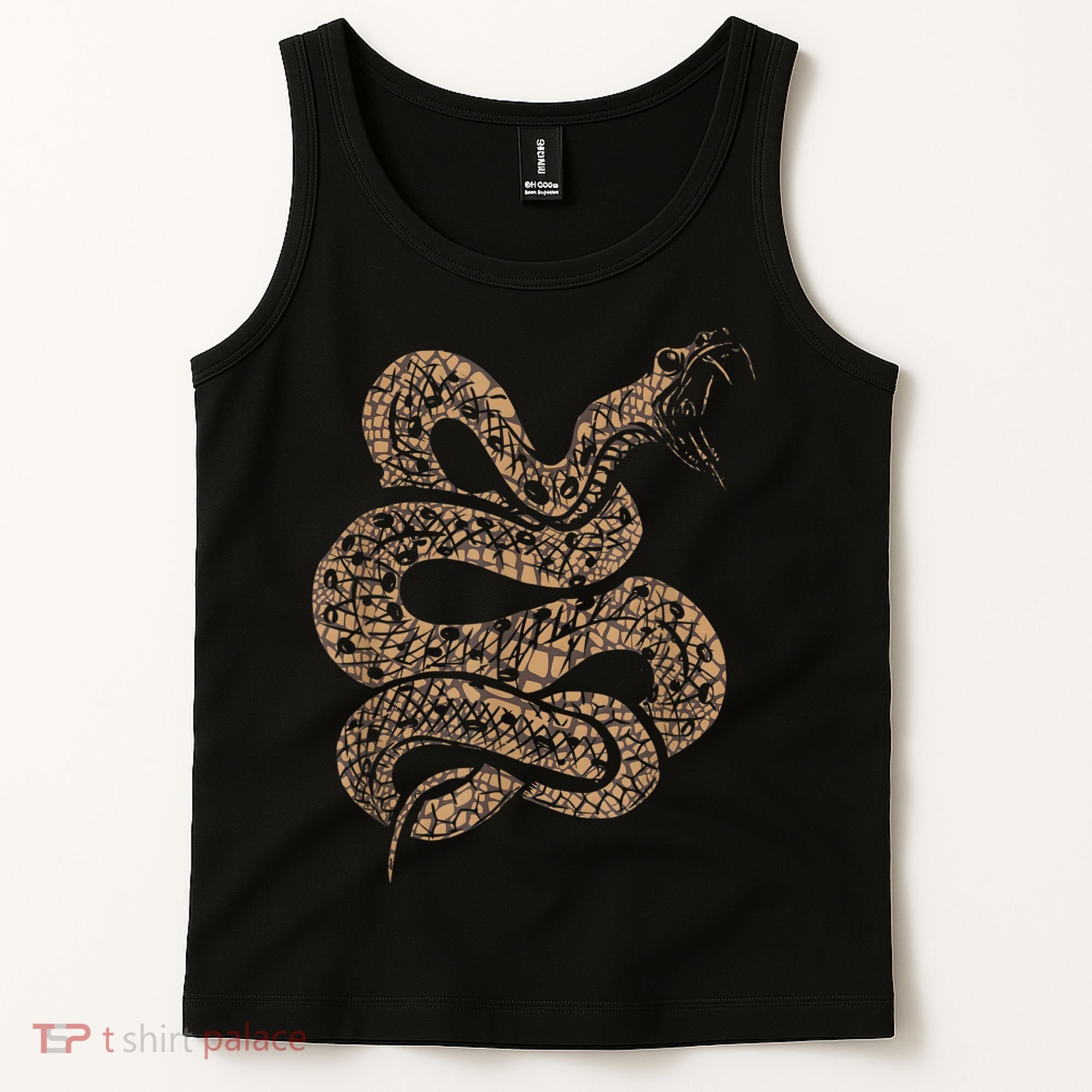 King Cobra Hissing Distressed Snake Lover Gift Tank Top
