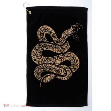 King Cobra Hissing Distressed Snake Lover Gift Golf Towel