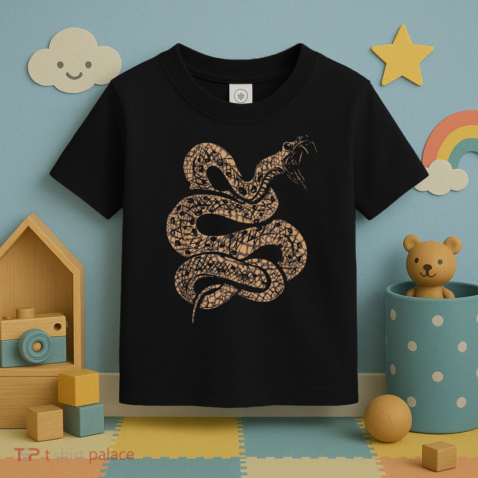 King Cobra Hissing Distressed Snake Lover Gift Toddler T-Shirt