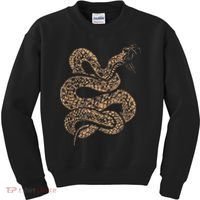 King Cobra Hissing Distressed Snake Lover Gift Kids Sweatshirt thumb 0