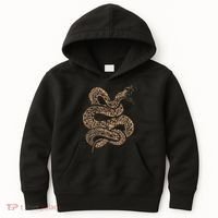 King Cobra Hissing Distressed Snake Lover Gift Kids Hoodie thumb 0