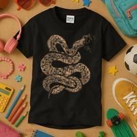 King Cobra Hissing Distressed Snake Lover Gift Kids T-Shirt thumb 3