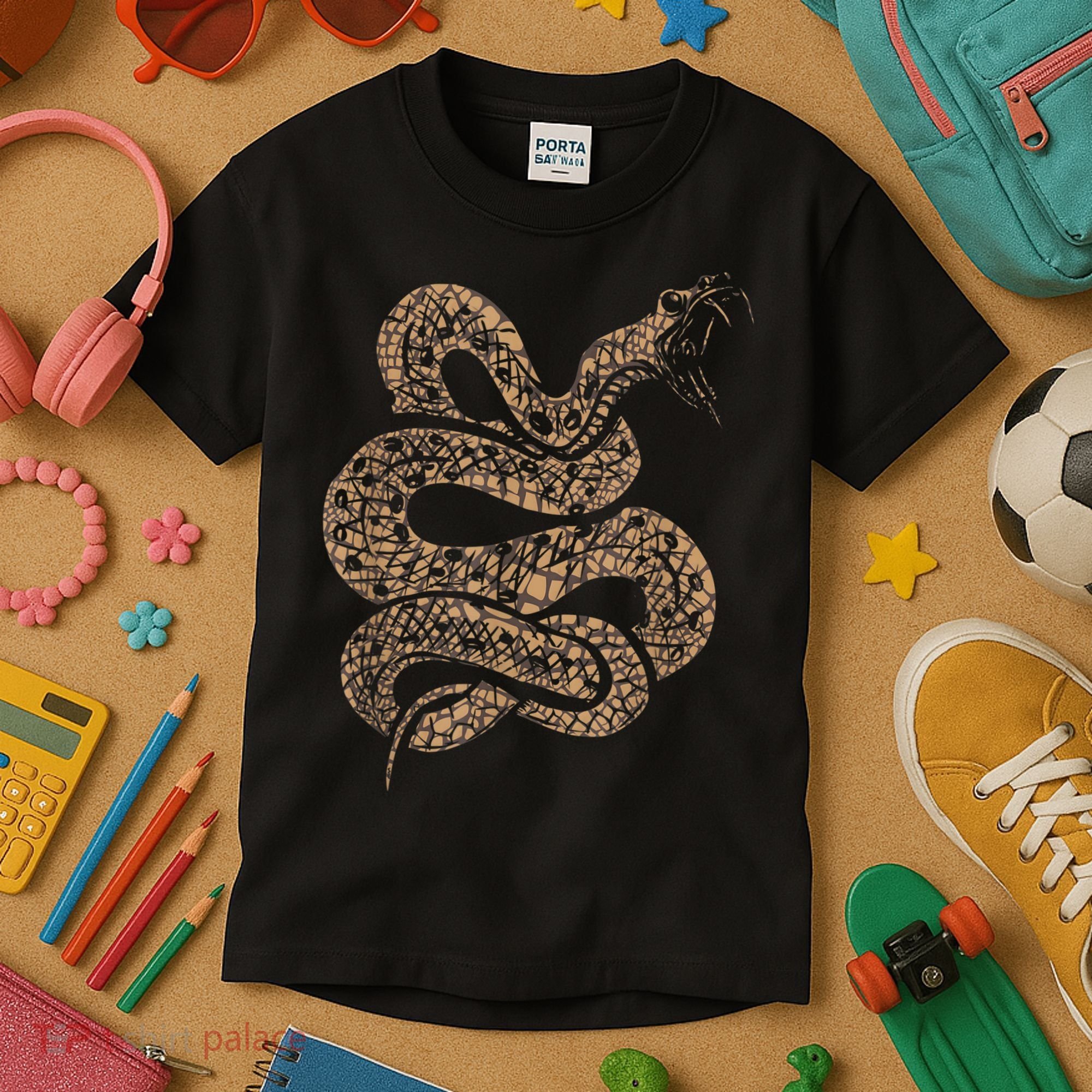 King Cobra Hissing Distressed Snake Lover Gift Kids T-Shirt