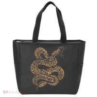 King Cobra Hissing Distressed Snake Lover Gift Tote Bag thumb 0