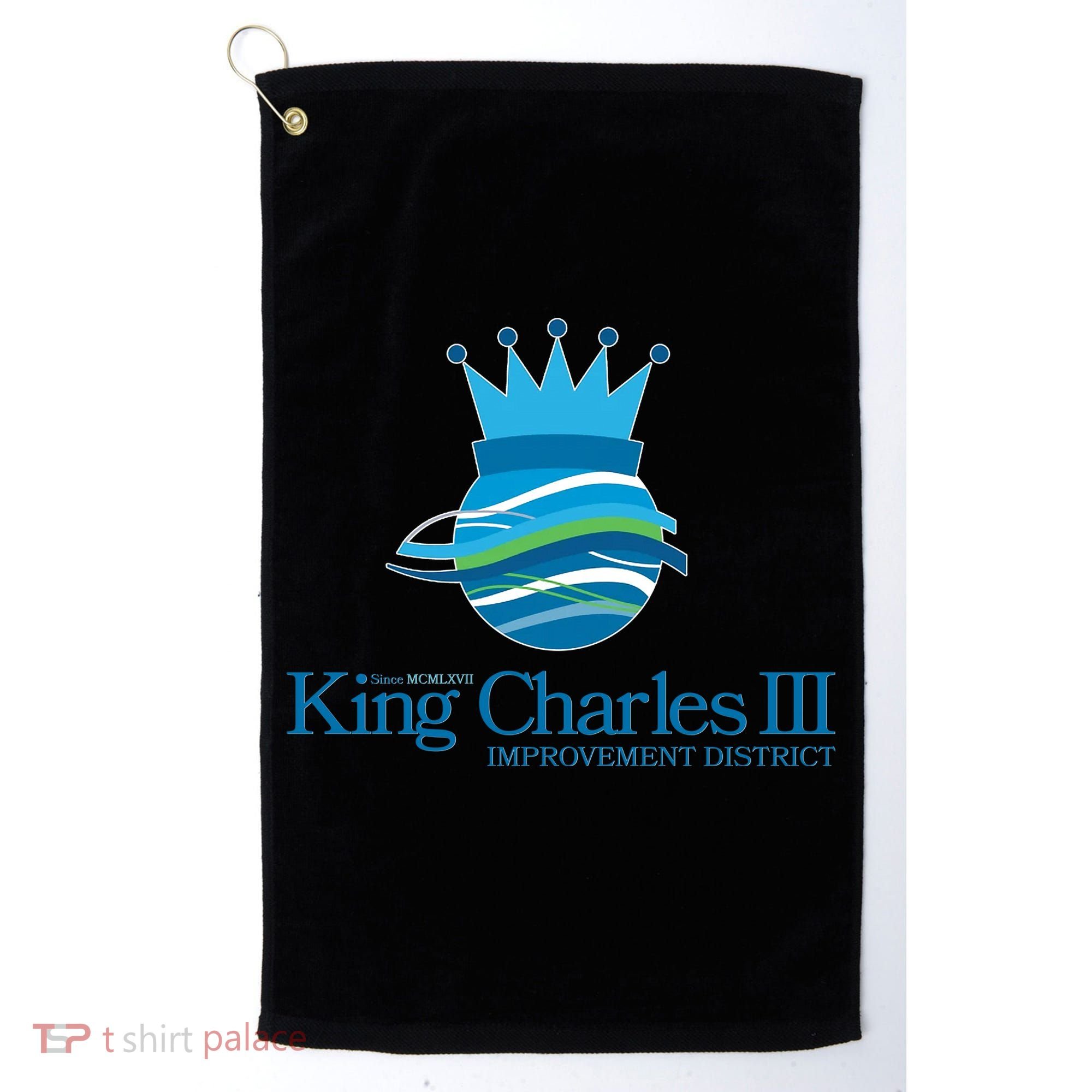 King Charles III Improvement District Golf Towel