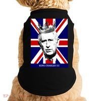 King Charles Iii Funny Gift Union Jack Royal Family Great Gift Doggie Tank thumb 0