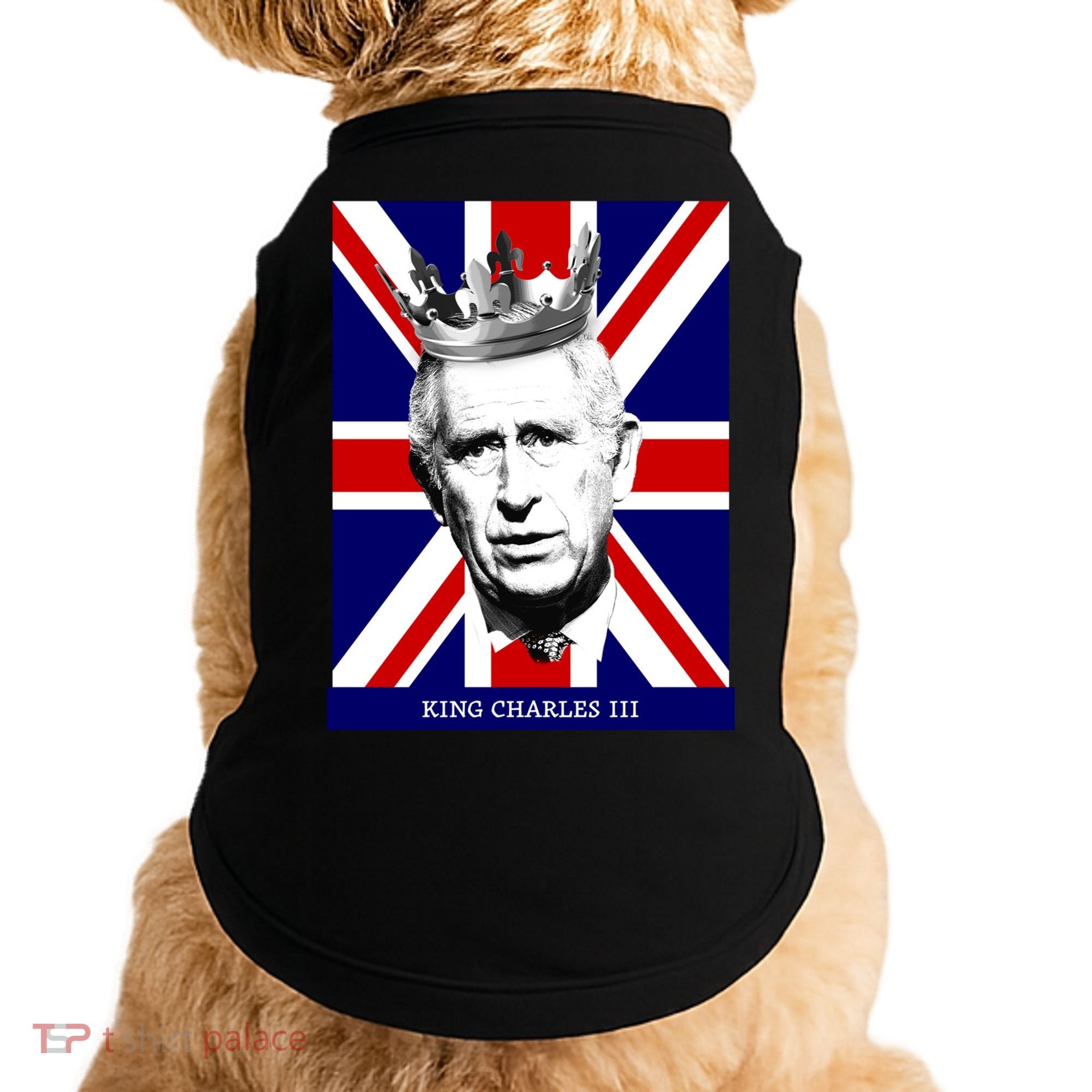 King Charles Iii Funny Gift Union Jack Royal Family Great Gift Doggie Tank