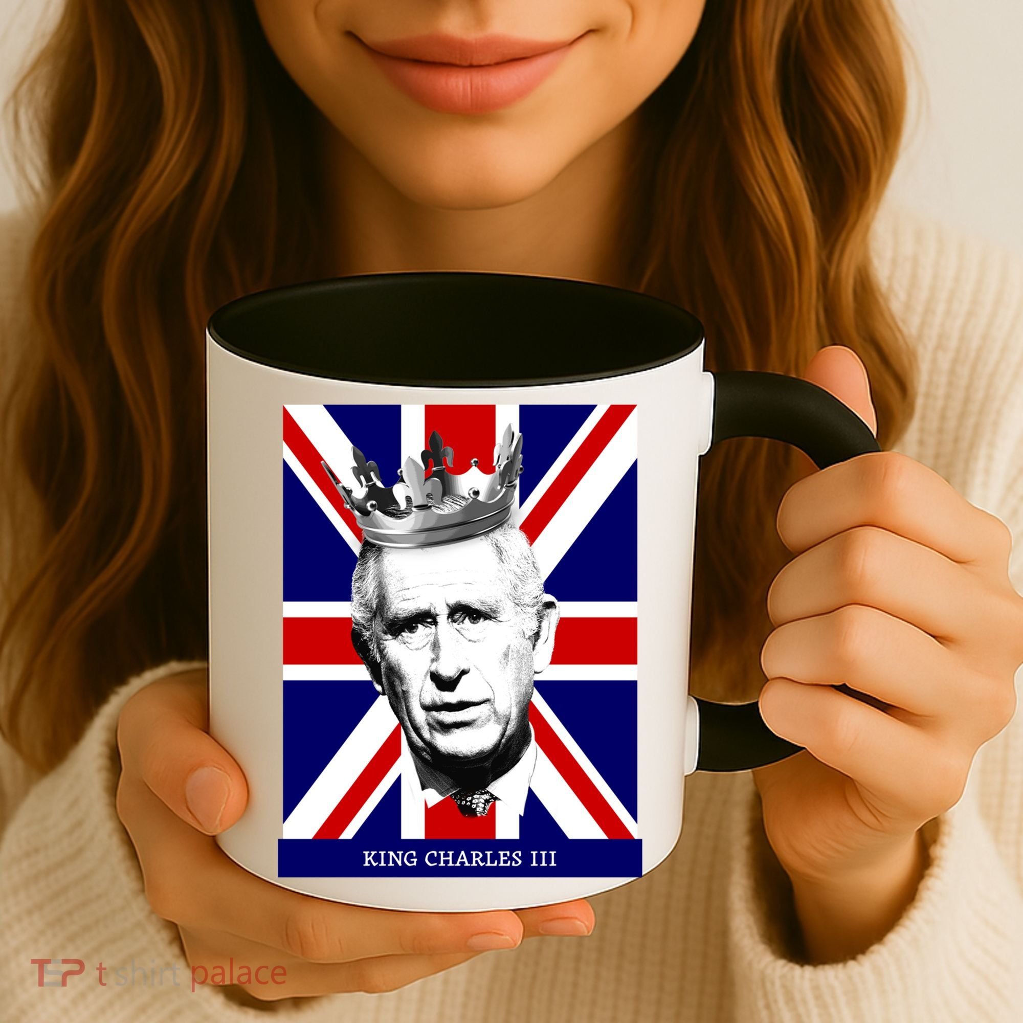 King Charles Iii Funny Gift Union Jack Royal Family Great Gift Coffee Mug
