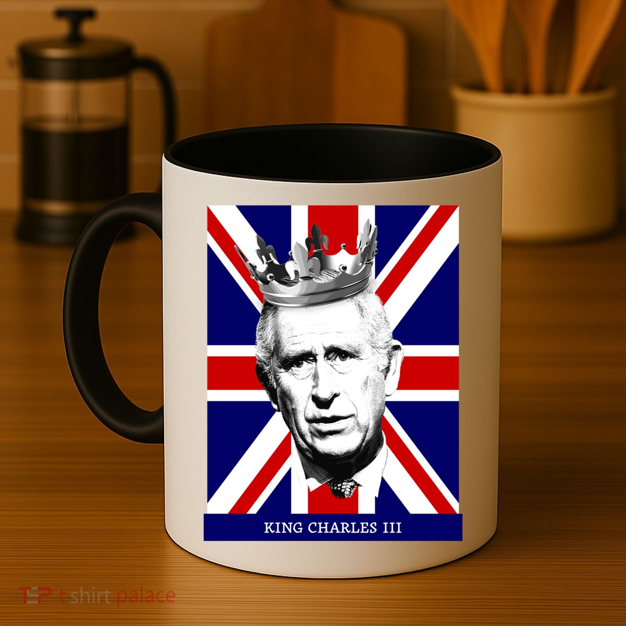 King Charles Iii Funny Gift Union Jack Royal Family Great Gift Coffee Mug