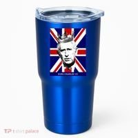 King Charles Iii Funny Gift Union Jack Royal Family Great Gift Tumbler thumb 0