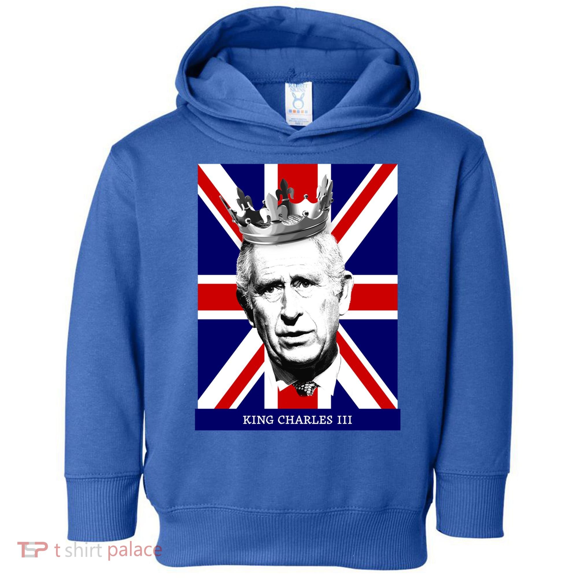 King Charles Iii Funny Gift Union Jack Royal Family Great Gift Toddler Hoodie