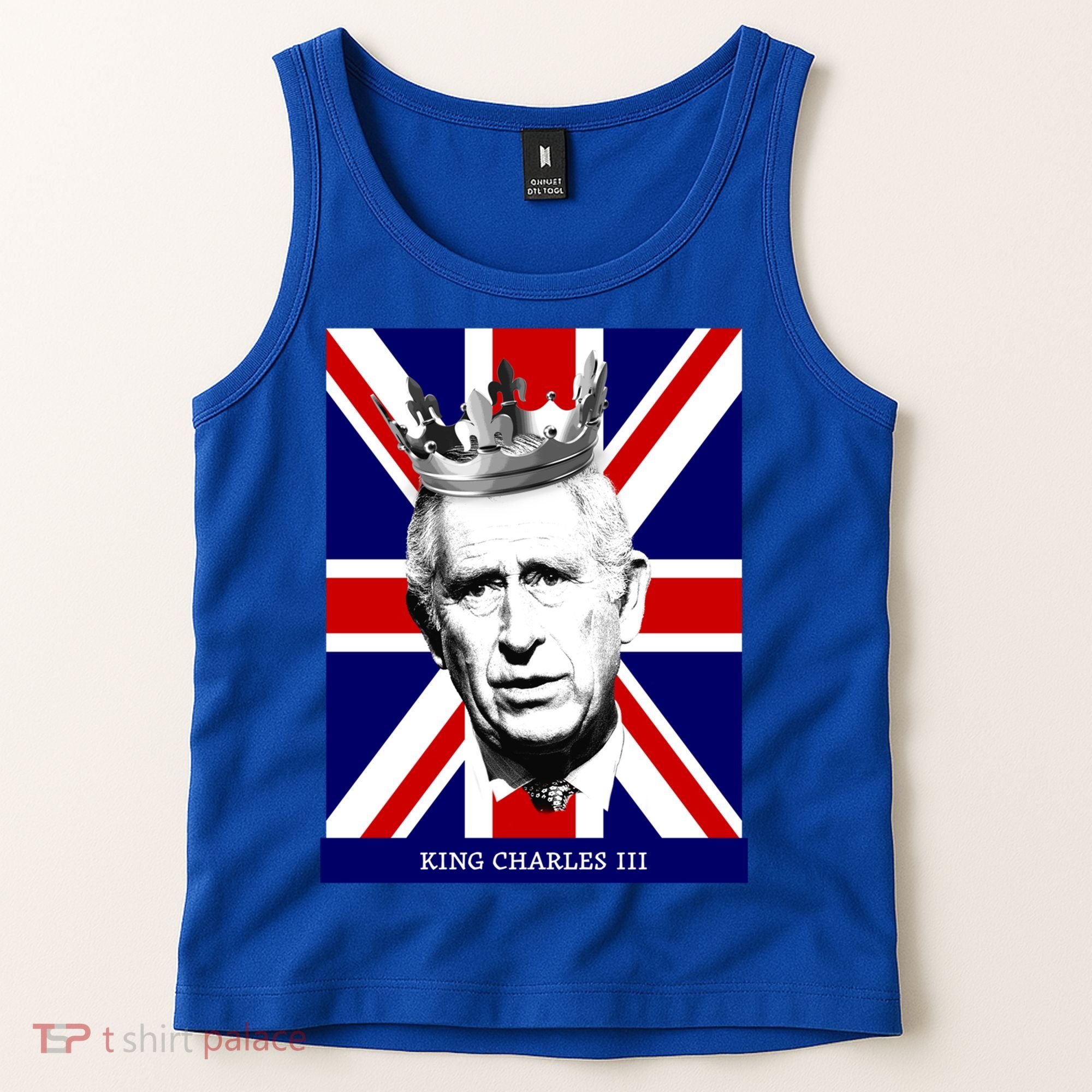 King Charles Iii Funny Gift Union Jack Royal Family Great Gift Tank Top