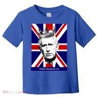 King Charles Iii Funny Gift Union Jack Royal Family Great Gift Toddler T-Shirt thumb 0
