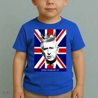 King Charles Iii Funny Gift Union Jack Royal Family Great Gift Toddler T-Shirt thumb 2