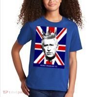 King Charles Iii Funny Gift Union Jack Royal Family Great Gift Kids T-Shirt thumb 2