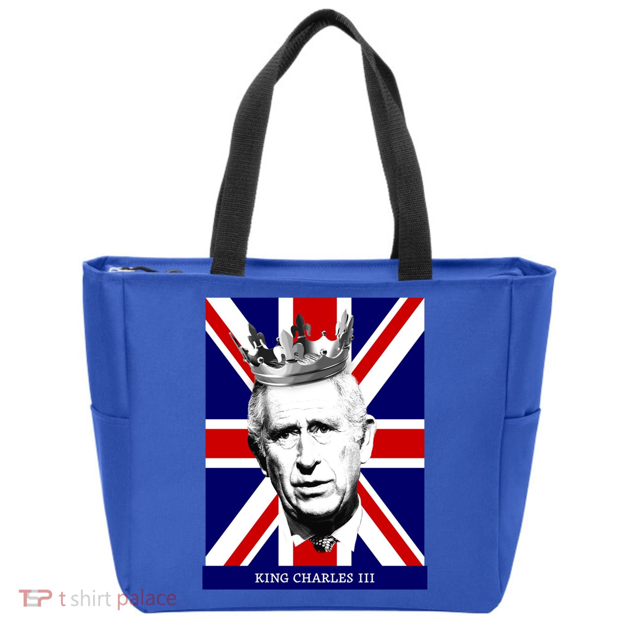 King Charles Iii Funny Gift Union Jack Royal Family Great Gift Tote Bag